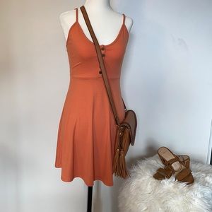 floral strap mini dress